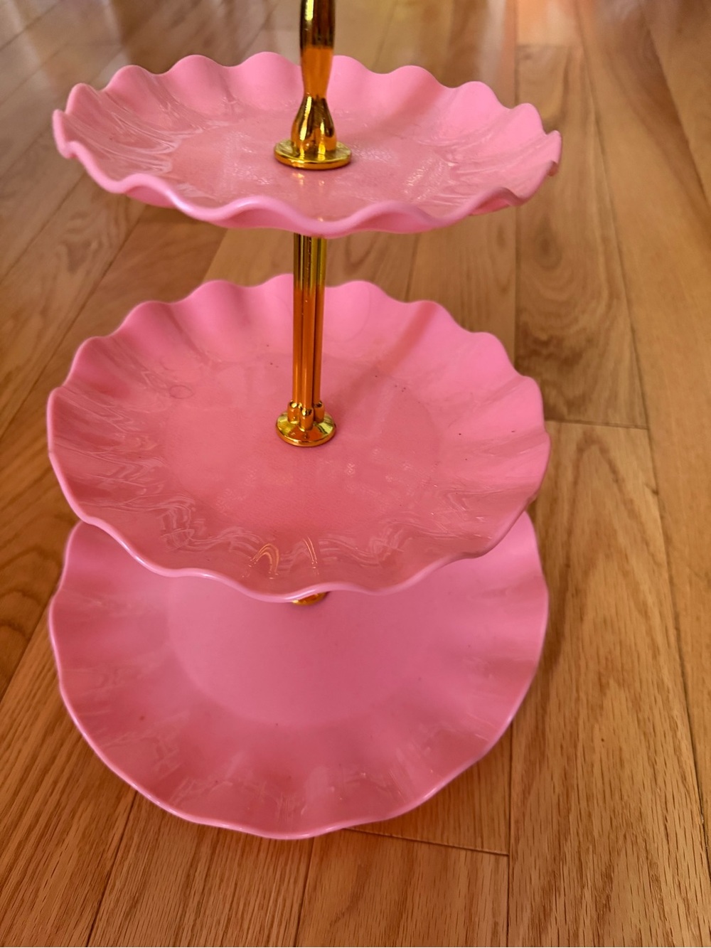 Pink 3-Tier Dessert Stand - Elegant Tiered Serving Tray